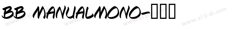 bb manualmonO字体转换
